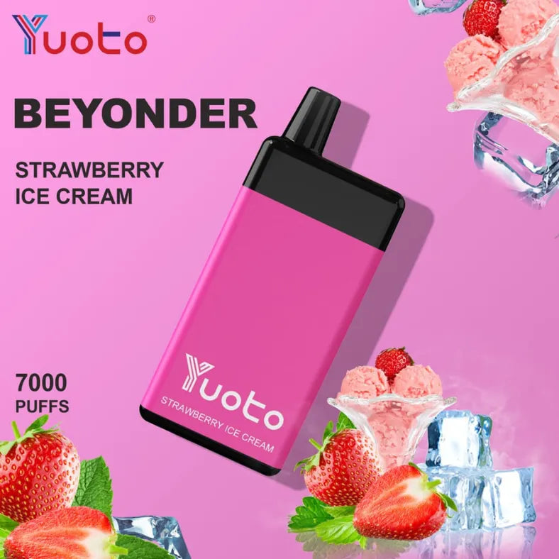 Yuoto Beyonder 7000 Puffs -Strawberry ice Cream
