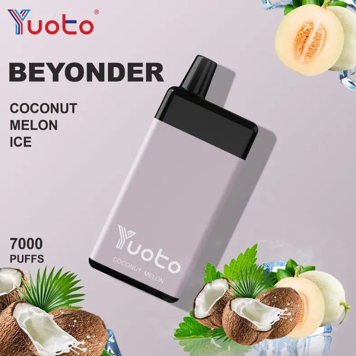 Yuoto Beyonder 7000 Puffs - Coconut Melon Ice 