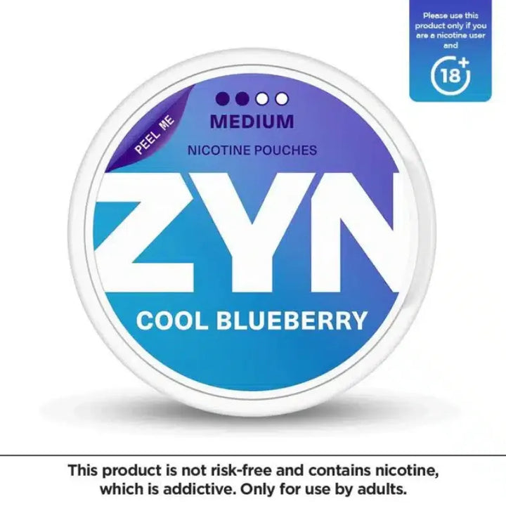 Cool Blueberry Medium  - Zyn Nicotine Pouches In Dubai, UAE