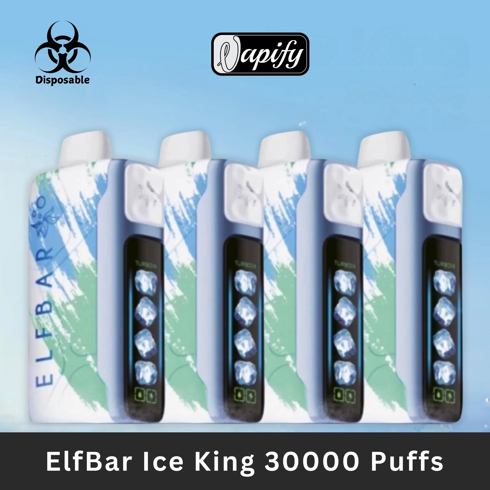 Elf Bar Ice King Disposable Vape 30000 Puffs 50mg Nicotine in Dubai, UAE