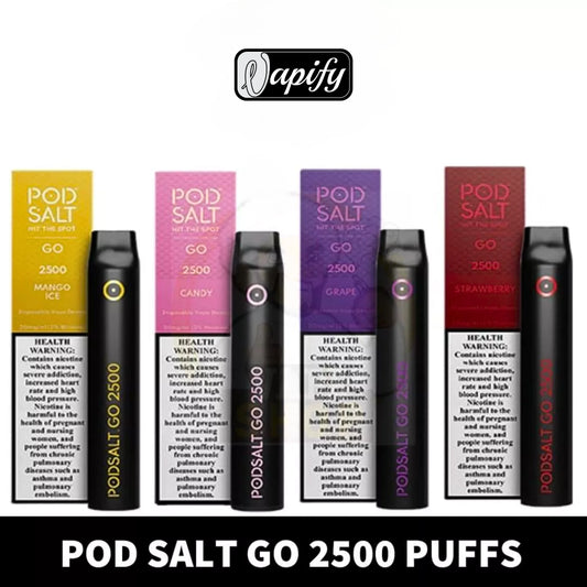 Pod Salt Go 2500 Puffs Disposable Vape in Dubai, UAE 