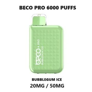 BECO Pro 6000 Puffs Disposable Vape in Dubai, UAE -Bubble Gum Ice