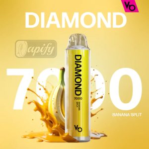 Banana Split - Vapes Bars Diamond 7000 Puffs Disposable Vape 2% Nicotine in Dubai, UAE