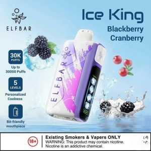 Blackberry Cranberry - Elf Bar Ice King Disposable Vape 30000 Puffs 50mg Nicotine in Dubai, UAE