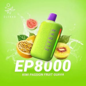 Kiwi Passion Fruit Guava - ELF BAR EP8000 Puffs Disposable Vape in Dubai, UAE