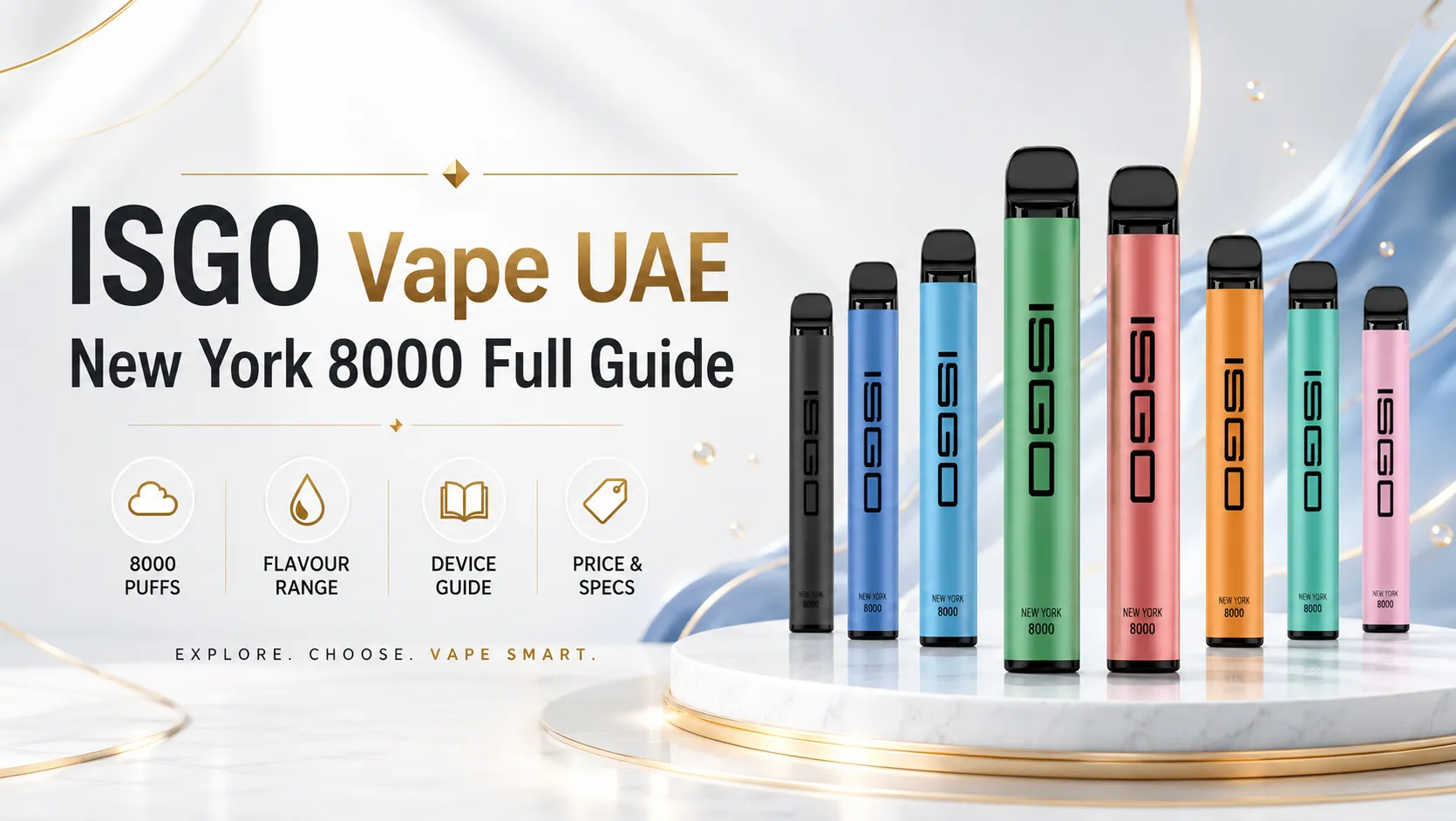 ISGO Vape UAE New York 8000 Full Guide