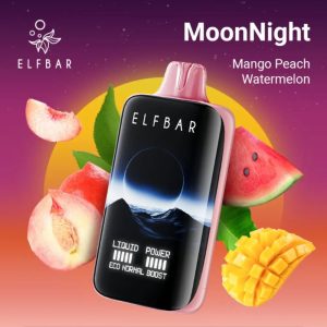 Mango Peach Watermelon- ELFBAR Moon Night 40000 Puffs Disposable Vape 50mg in Dubai, UAE