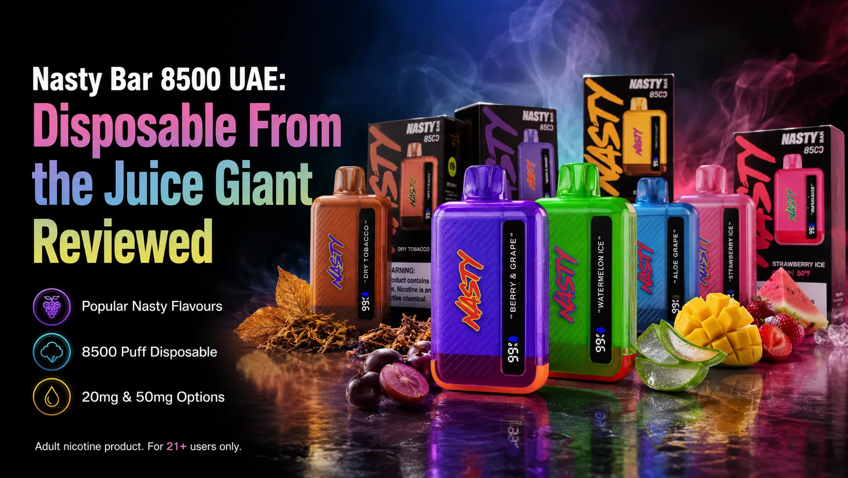 Nasty Bar 8500 UAE: Disposable From the Juice Giant Reviewed