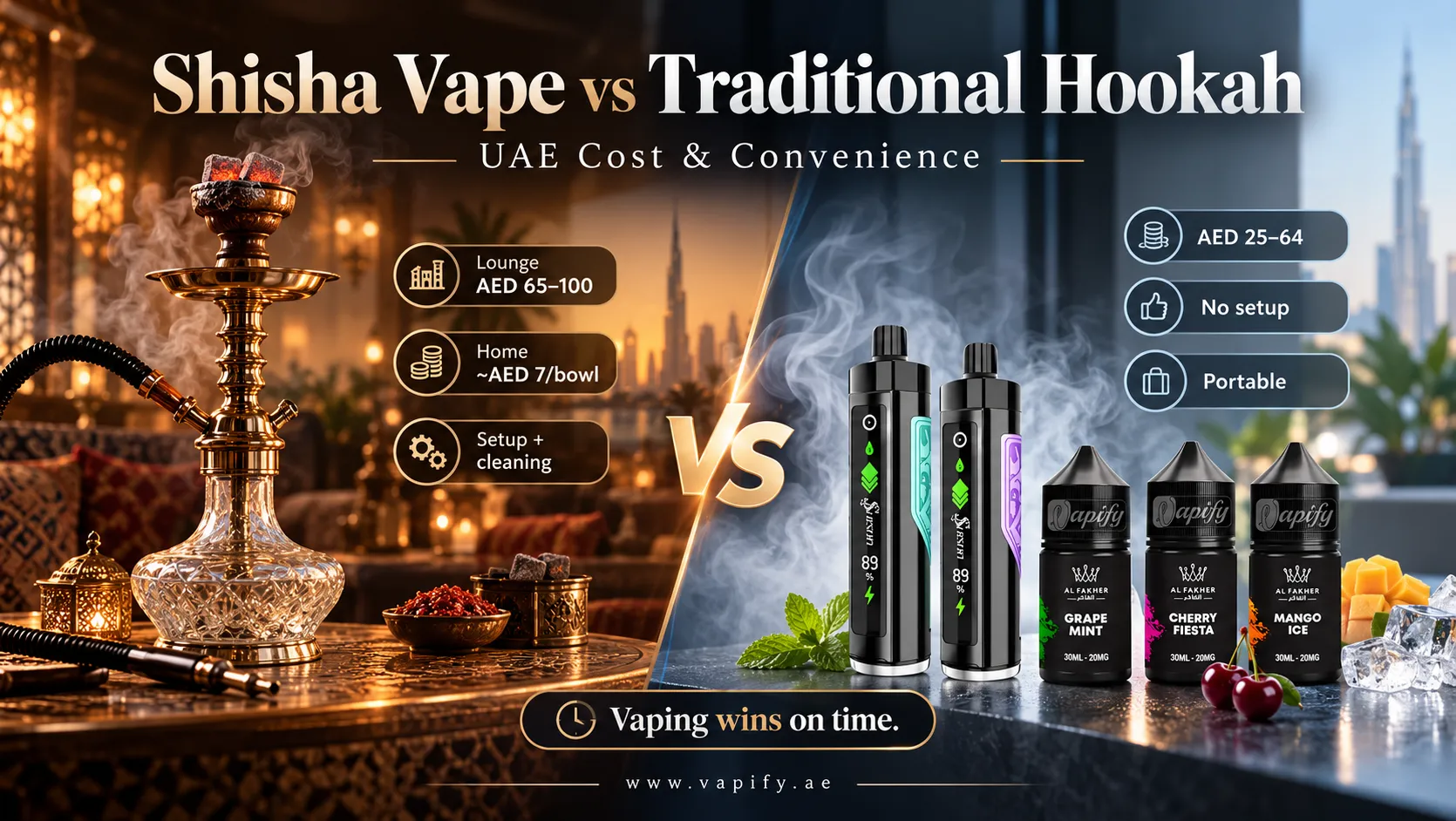 Shisha Vape vs Traditional Hookah: UAE Cost & Convenience