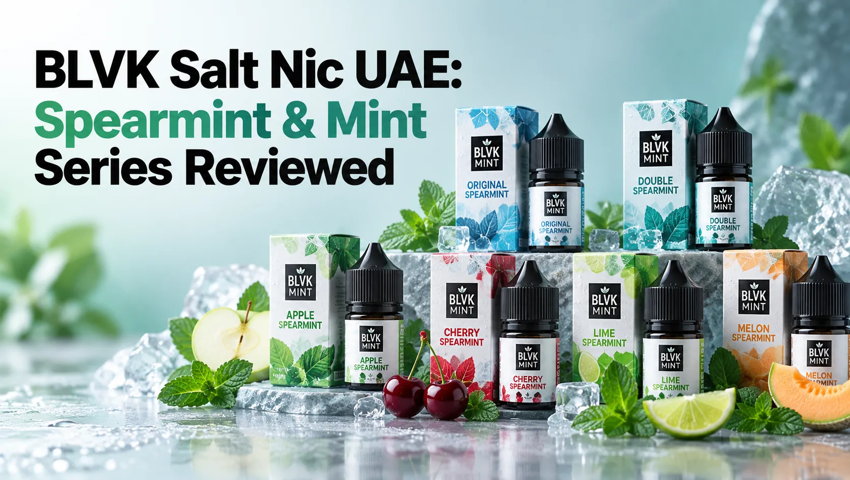 BLVK Mint Salt Nic 30ml spearmint e-liquid in Dubai UAE