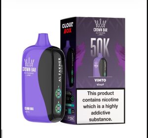 Al Fakher Crown Bar Cloud Box 50000 Puffs - Vimto Disposable Vape in Dubai